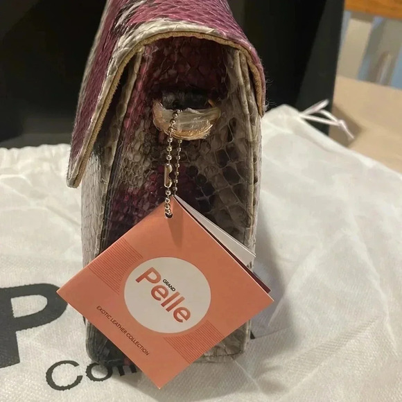 🎁NWT/Exotic Collection Python 🐍 Pelle clutch - Picture 4 of 7